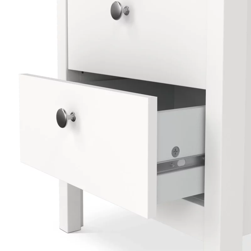 MADRID NIGHTSTAND 2DRW WHITE
