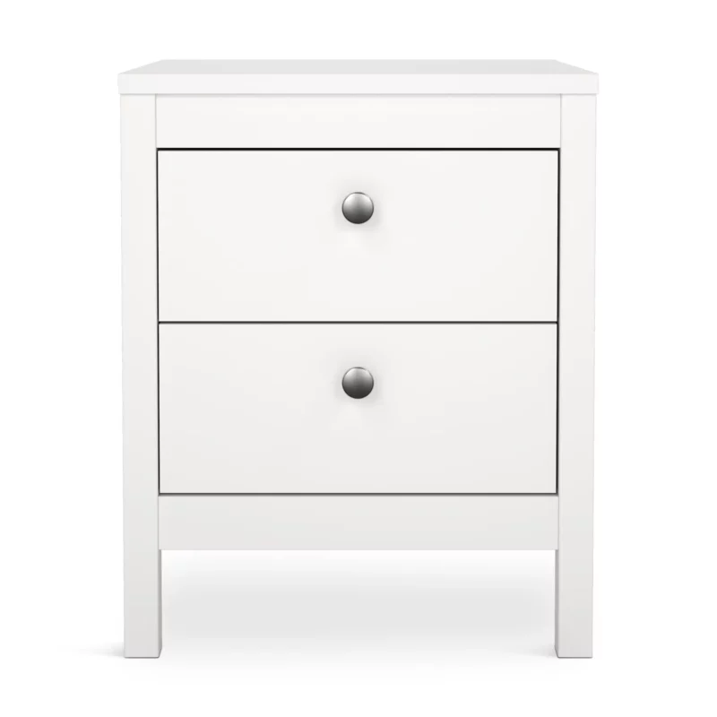 MADRID NIGHTSTAND 2DRW WHITE