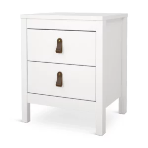 MADRID NIGHTSTAND 2DRW WHITE