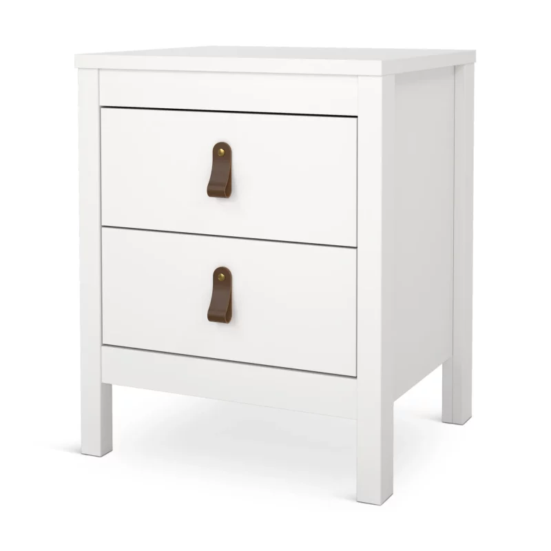 MADRID NIGHTSTAND 2DRW WHITE