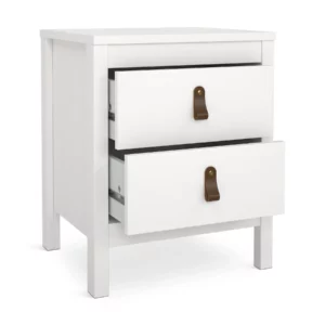 MADRID NIGHTSTAND 2DRW WHITE