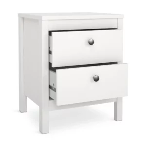 MADRID NIGHTSTAND 2DRW WHITE