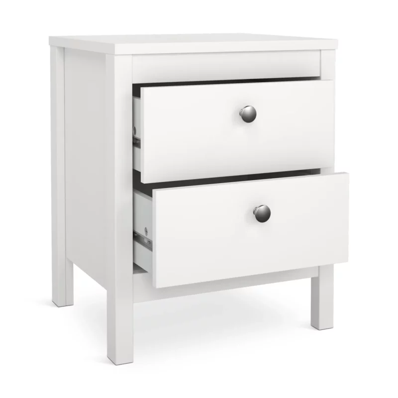 MADRID NIGHTSTAND 2DRW WHITE