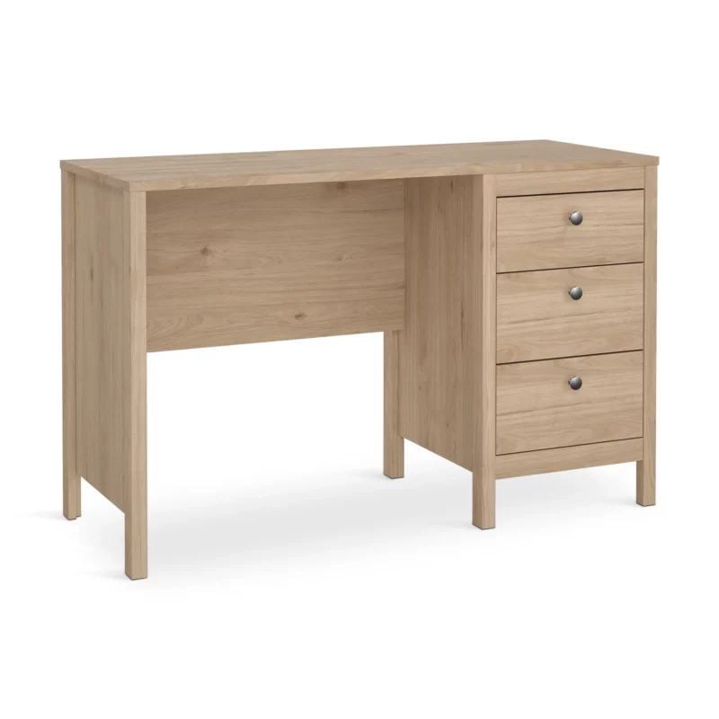 MADRID DESK 3 DRAWERS HICKORY