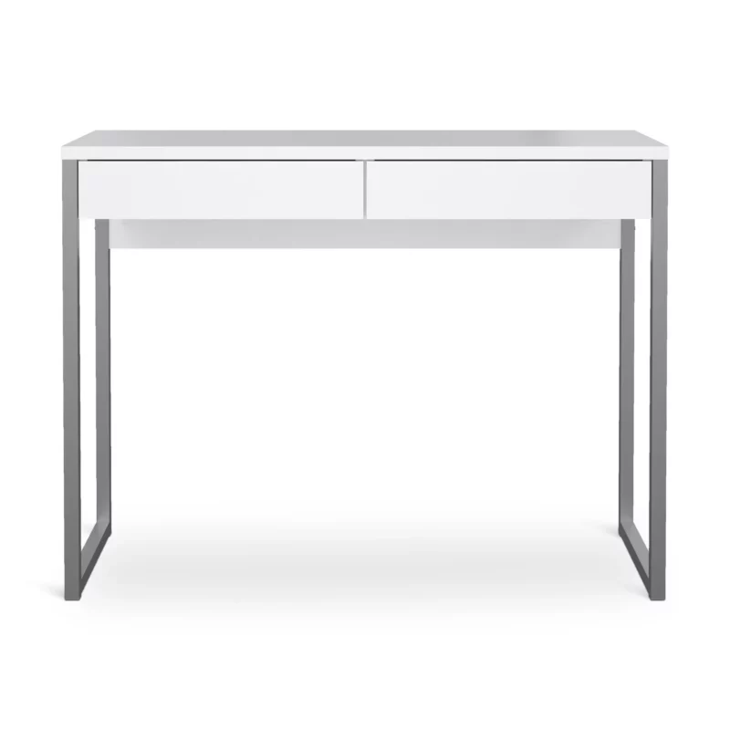 FUNCTION PLUS DESK WHT HIGH GL