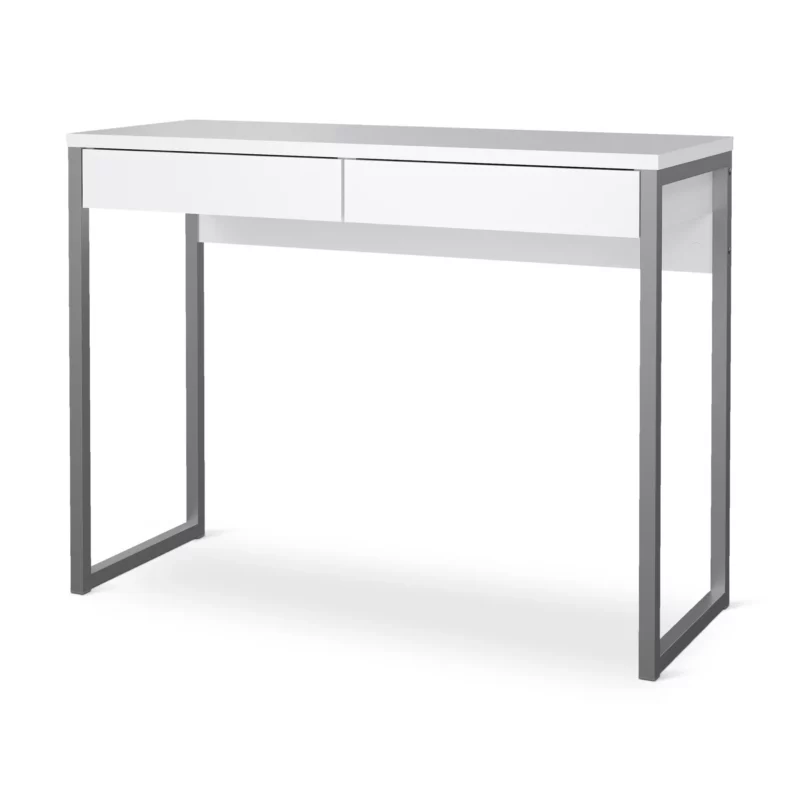 FUNCTION PLUS DESK WHT HIGH GL