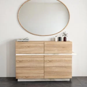 DRESSER WOTAN OAK+AMC WHITE