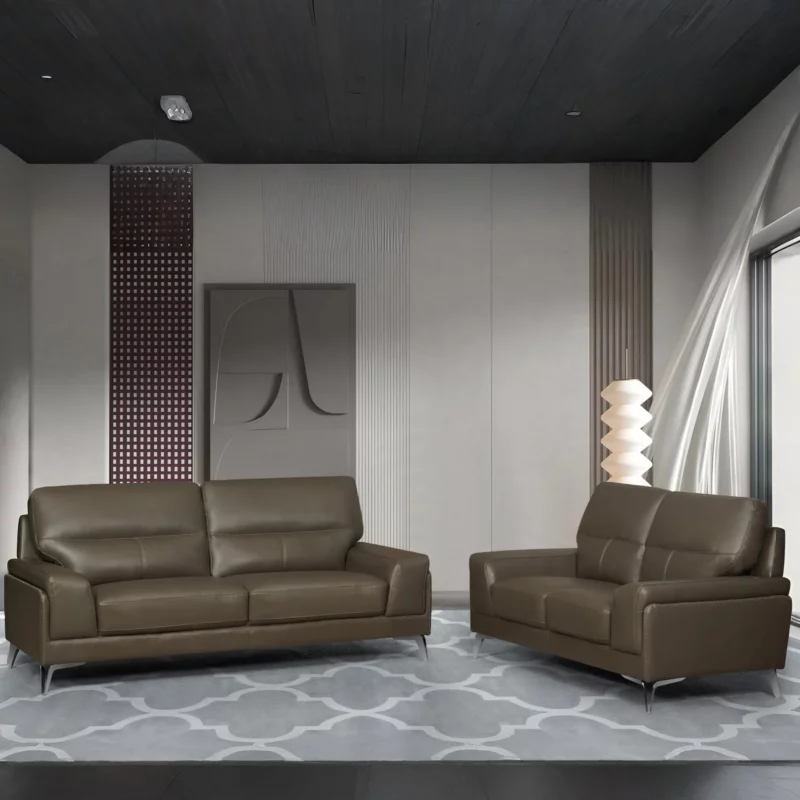 BC9857-3-2-BROWN LENTO Sofa Set