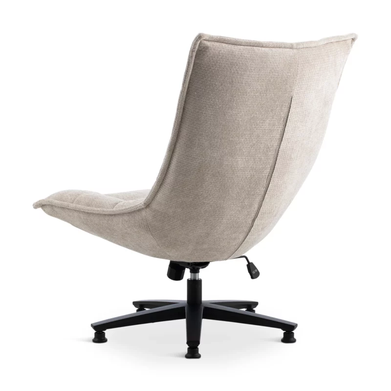 LUNO Beige Swivel Armchair