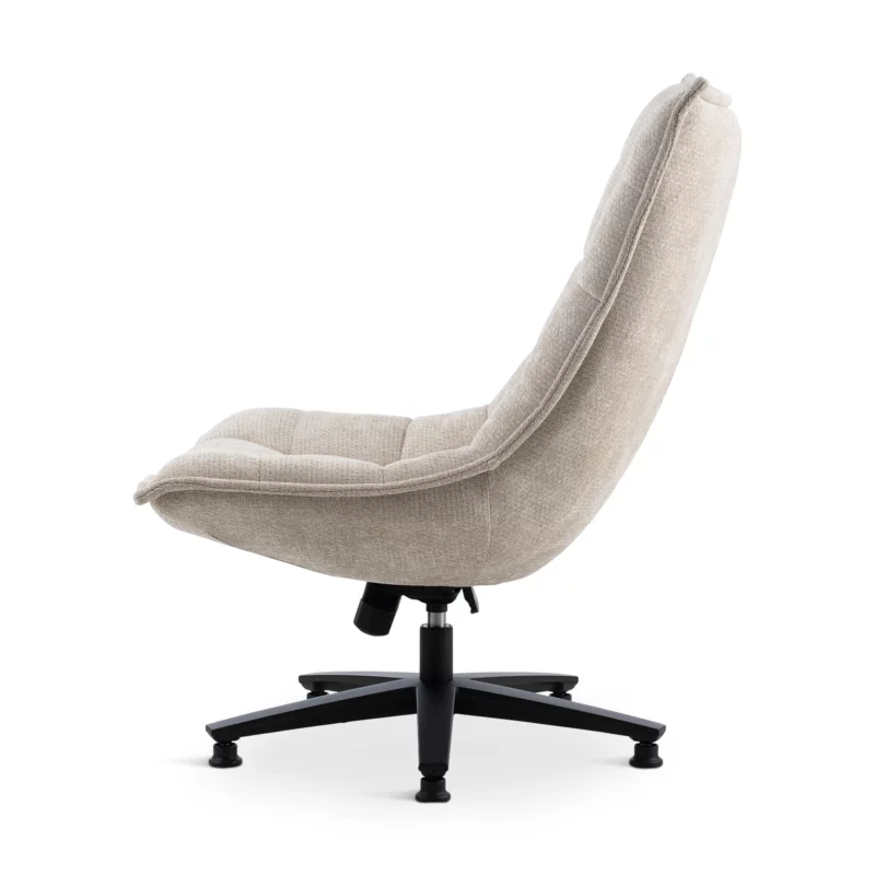 LUNO Beige Swivel Armchair