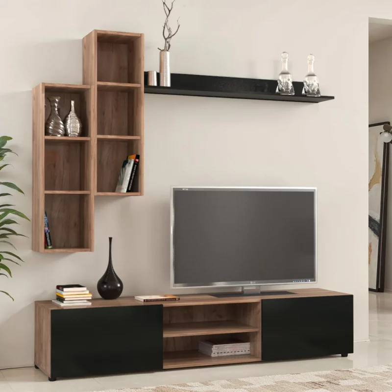 WALLUNIT K004 SMKOAK+0190 BLK