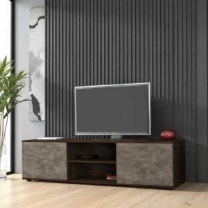 RUCA Walnut & Cement TV Stand