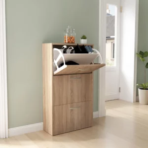 SHOE CABINET NATURAL OAK