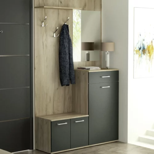 HALLUNIT K002 GREY OAK+164 ANT