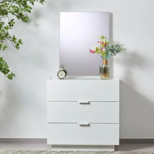 MIRROR+DRESSER WHITE 808