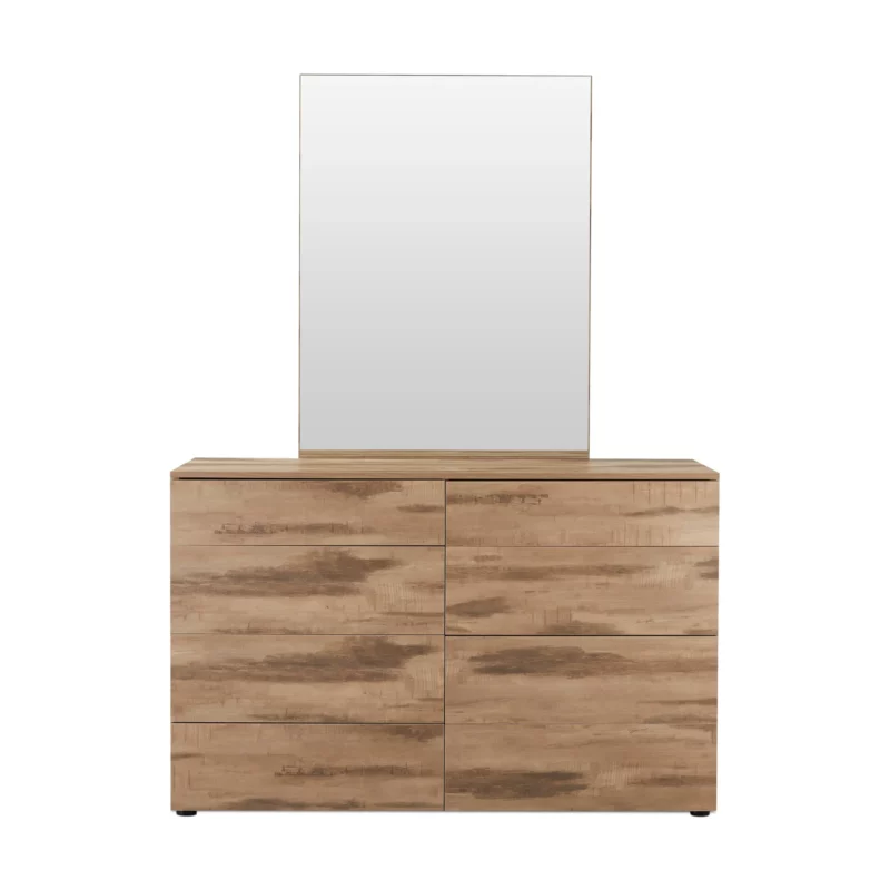 DRESSER+MIRROR OAK 243802