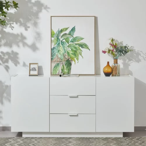 BUFFET GLOSSY WHITE 808