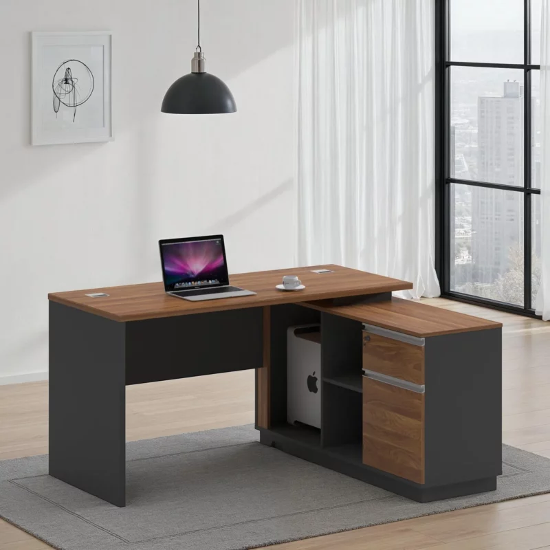 KM-120-WALNUTGREY-R DOTER Coffee Table