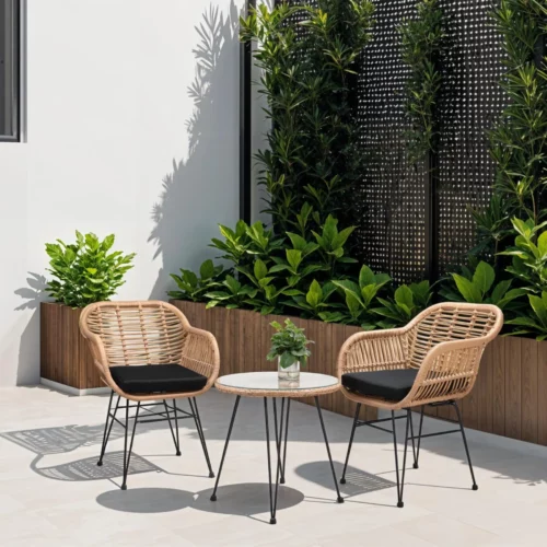 OUTDOOR LNG SET RATTAN NATURAL
