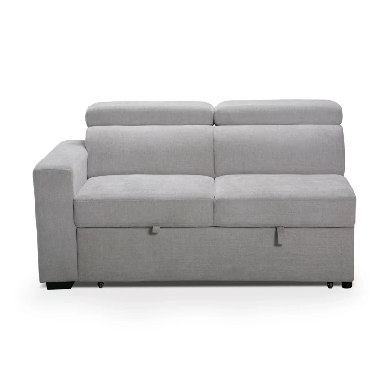MB-2505-T14-SFBED-1 KEDRA Grey Fabric Sofa Bed