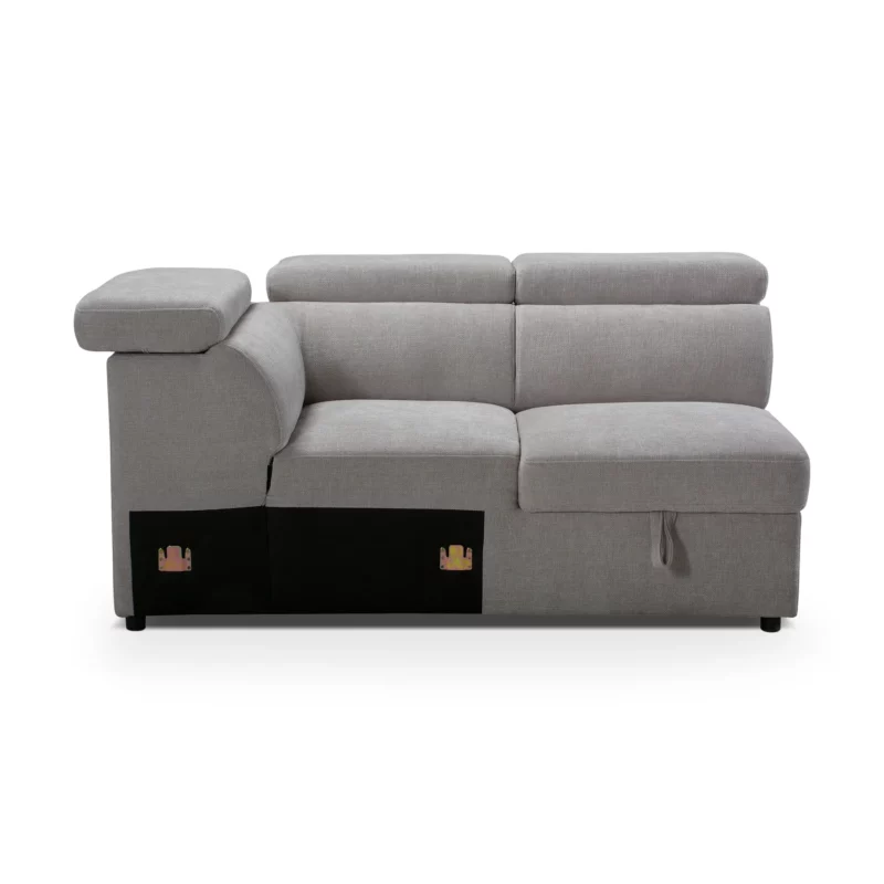 MB-2505-T14-SFBED-12 KEDRA Grey Fabric Sofa Bed