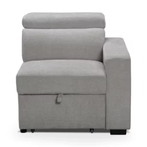 MB-2505-T14-SFBED-15 KEDRA Grey Fabric Sofa Bed