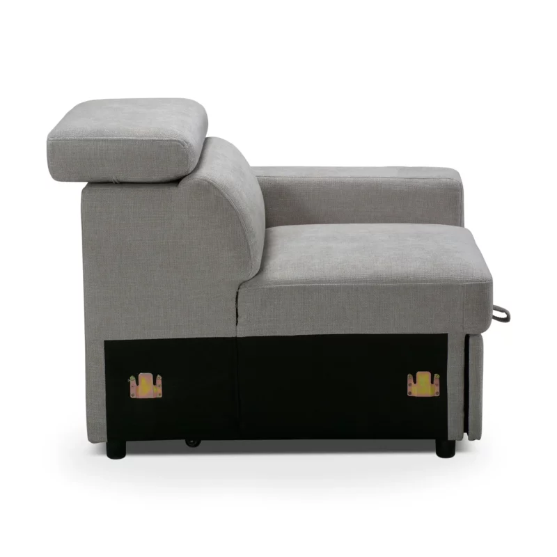 MB-2505-T14-SFBED-17 KEDRA Grey Fabric Sofa Bed