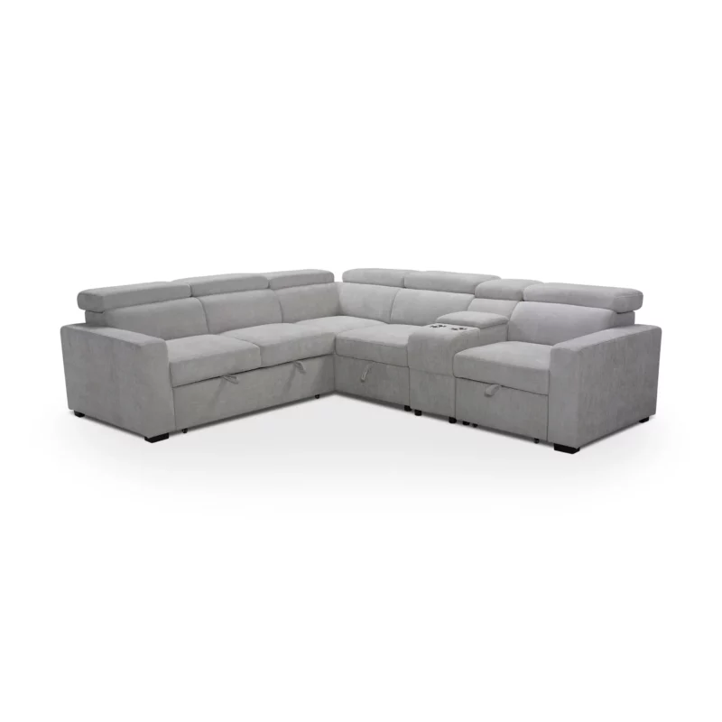 MB-2505-T14-SFBED-19 KEDRA Grey Fabric Sofa Bed