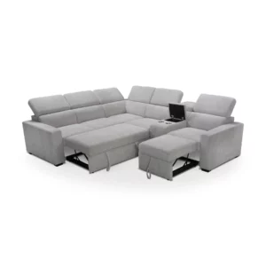 MB-2505-T14-SFBED-23 KEDRA Grey Fabric Sofa Bed