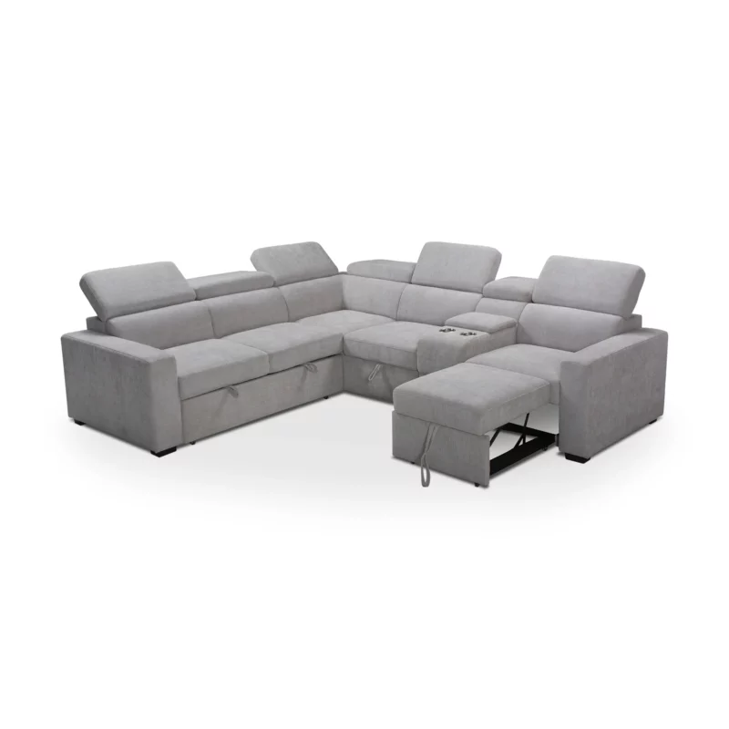 MB-2505-T14-SFBED-24 KEDRA Grey Fabric Sofa Bed