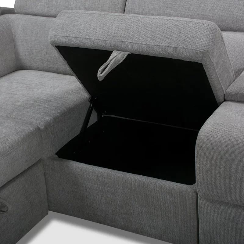 MB-2505-T14-SFBED-29 KEDRA Grey Fabric Sofa Bed