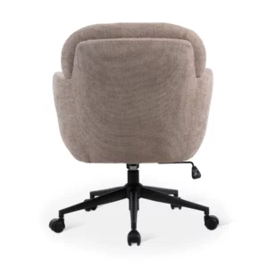 OFFICE CHAIR TAUPE+BLK LEGS