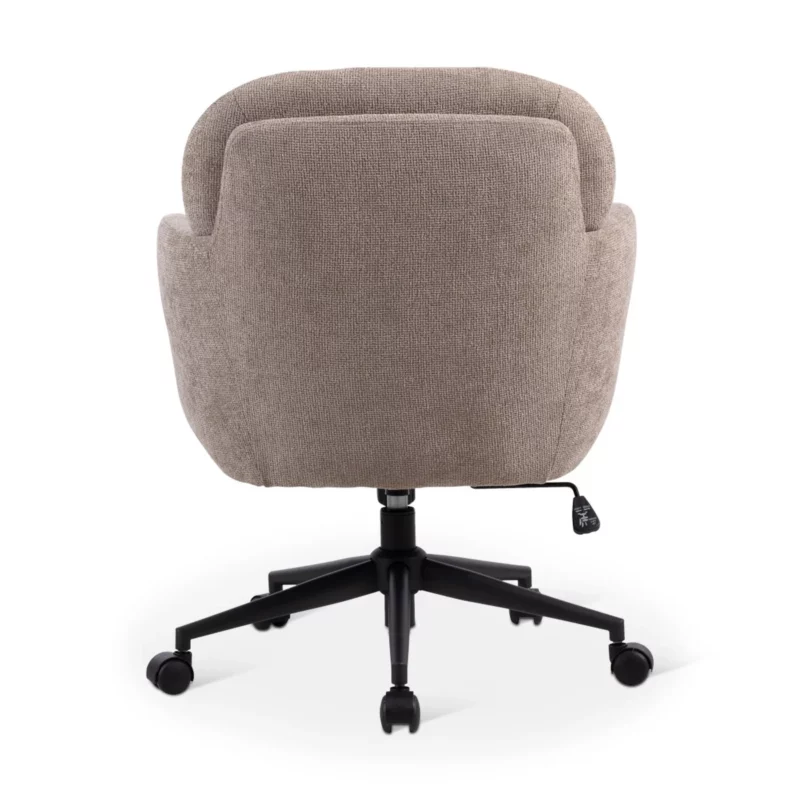 OFFICE CHAIR TAUPE+BLK LEGS