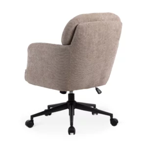 OFFICE CHAIR TAUPE+BLK LEGS