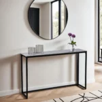 CT-2590C-GREY-MARBLE SINDY Table Console