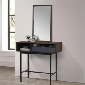 DR8005MR8002-WALNUT Linda Mirror Console