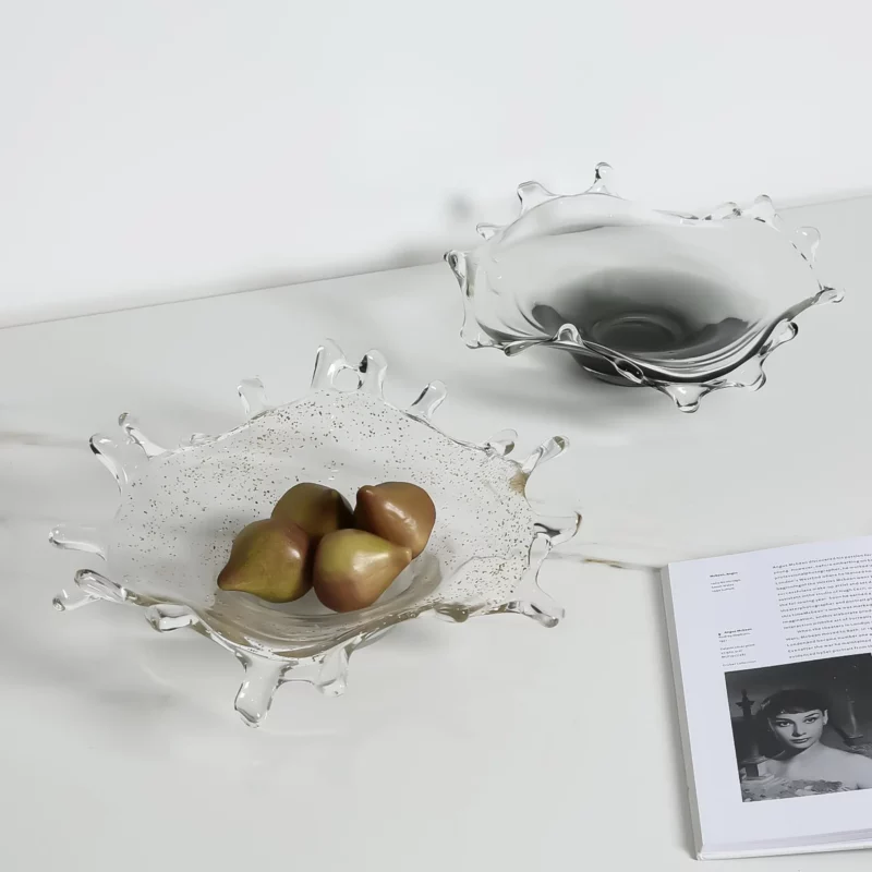 POINTED FRUIT BOWL-GREY