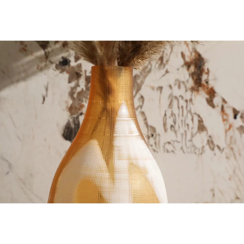 GRINDING LINE BROWN VASE A