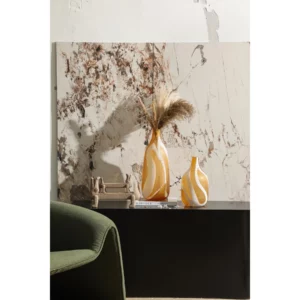 GRINDING LINE BROWN VASE A