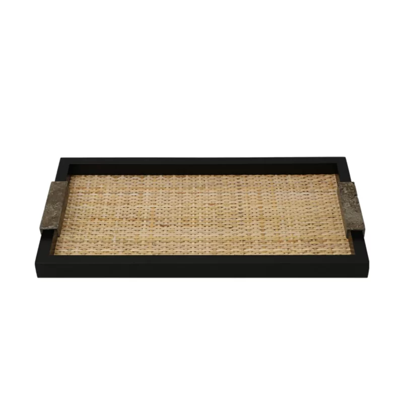 STONE RATTAN TRAY B