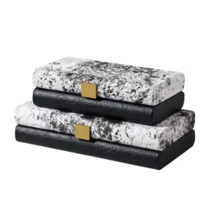 BLACK WOOL PATTERN BOX A