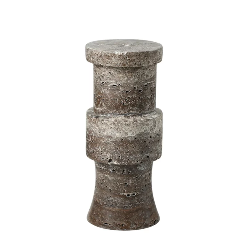 CUP-SHAPED STONE CANDLESTICK A
