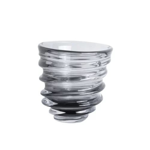 GREY CIRCLE GLASS VASE-B