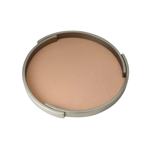 ROUND LEATHER TRAY B