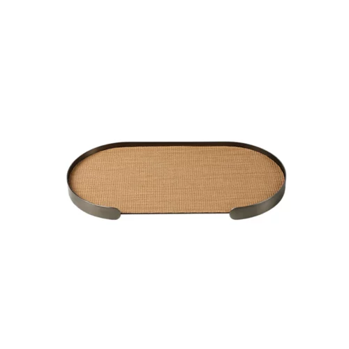 FC-W25002B OVAL TRAY COFFEE B