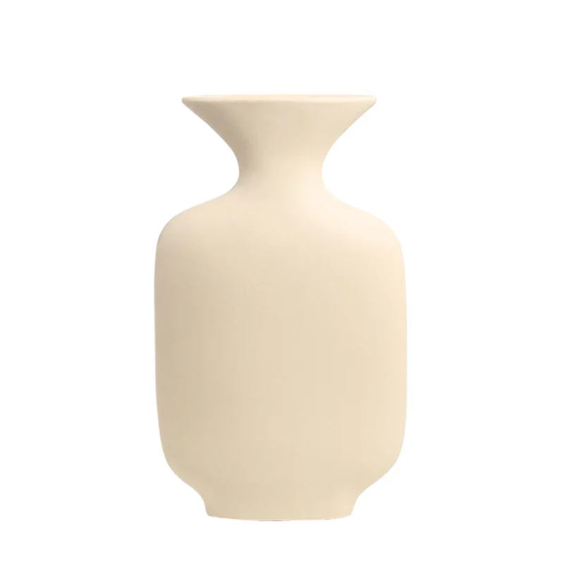 TAPERED VASE WITH FLAT MOUTH