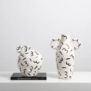 ZEBRA AMPHORA VASE