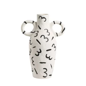 ZEBRA AMPHORA VASE