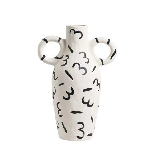 ZEBRA AMPHORA VASE