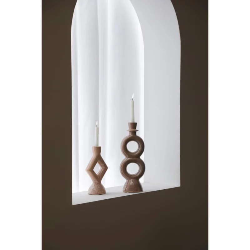 DOUBLE CIRCLE CANDLE HOLDER